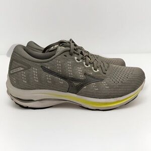 Mizuno Enerzy Wave Rider 25 Waveknit Women's Gray Lace Up Running Shoes Size 9.5